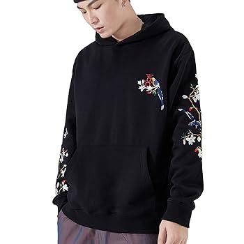 Amazon.com: MFCT Men's Orchard Embroidery Hoodie [Small
