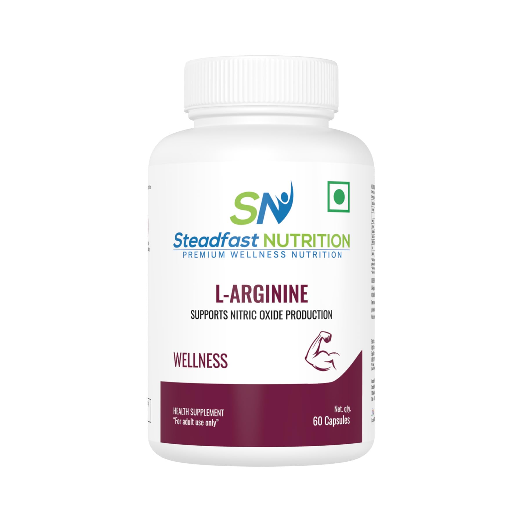 Steadfast Nutrition L- Arginine — 60 Vegetarian Capsules|L-Arginine: 500mg Pre- Workout Supplement|Boosts Nitric Oxide Production,Increases Energy Production,For Men & Women| Lab- Tested| (B0B1PZGB7D) Amazon Price History, Amazon Price Tracker