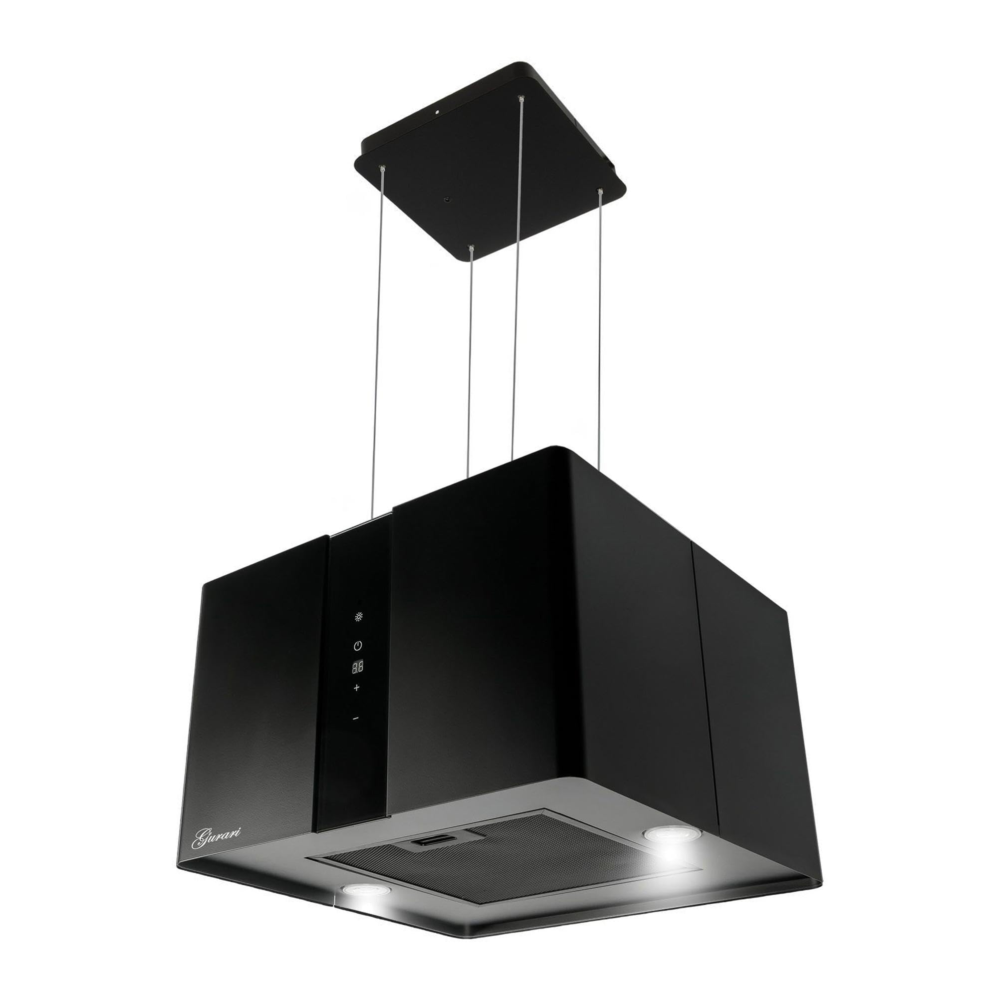 GURARI Inselhaube Umluft GCH I 331 45 BL PRIME 1000 m³/h LED Touch-Steuerung Fernbedienung Timer 45 cm