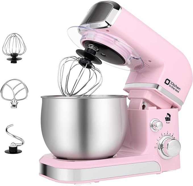 Kitchen in the Box 3.2 quart pink mini stand mixer