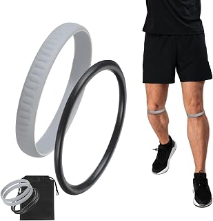 4 Pcs Knee Pain Relief Patella Band Knee Band Patellar Tendon Support Strap Stabilizer Silicone Support Ring Brace for Hiking Soccer Basketball Running Jumpers Tennis Volleyball Squats Sports