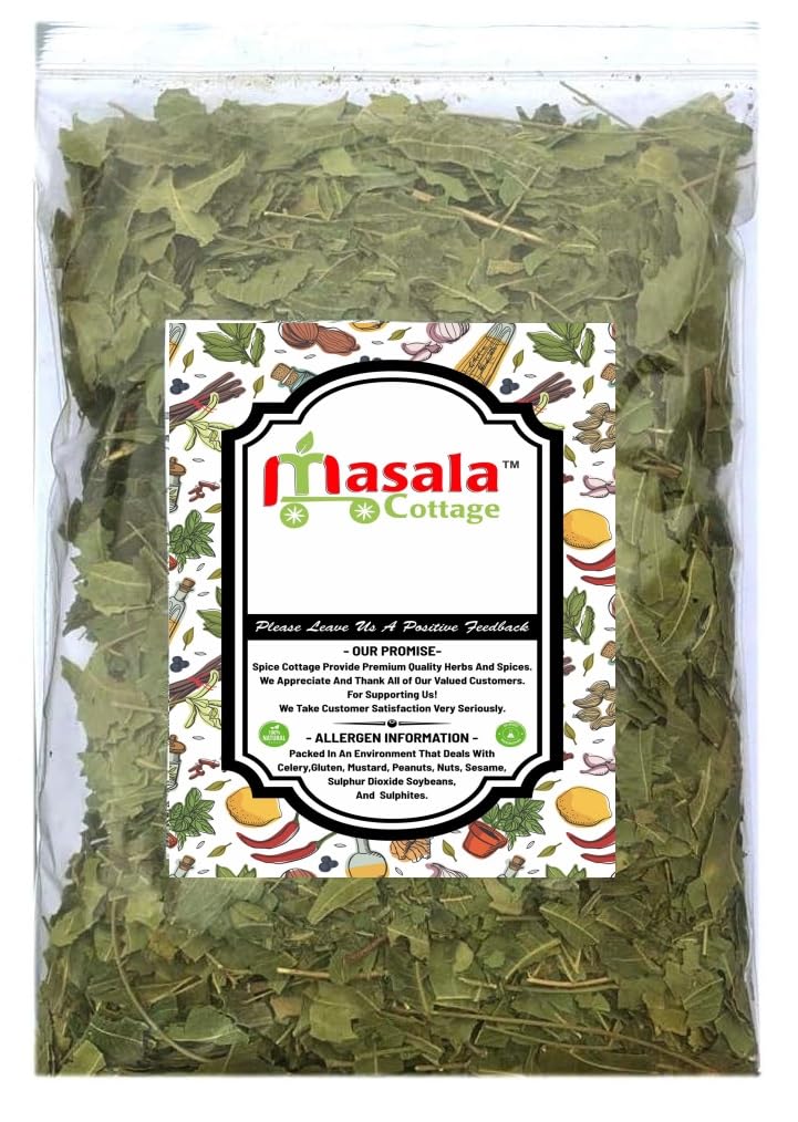 Neem Leaves Cut Dried | Leaf | Limda Leaves Premium Quality by Masala Cottage® 25g-1.9kg (25, Grams)
