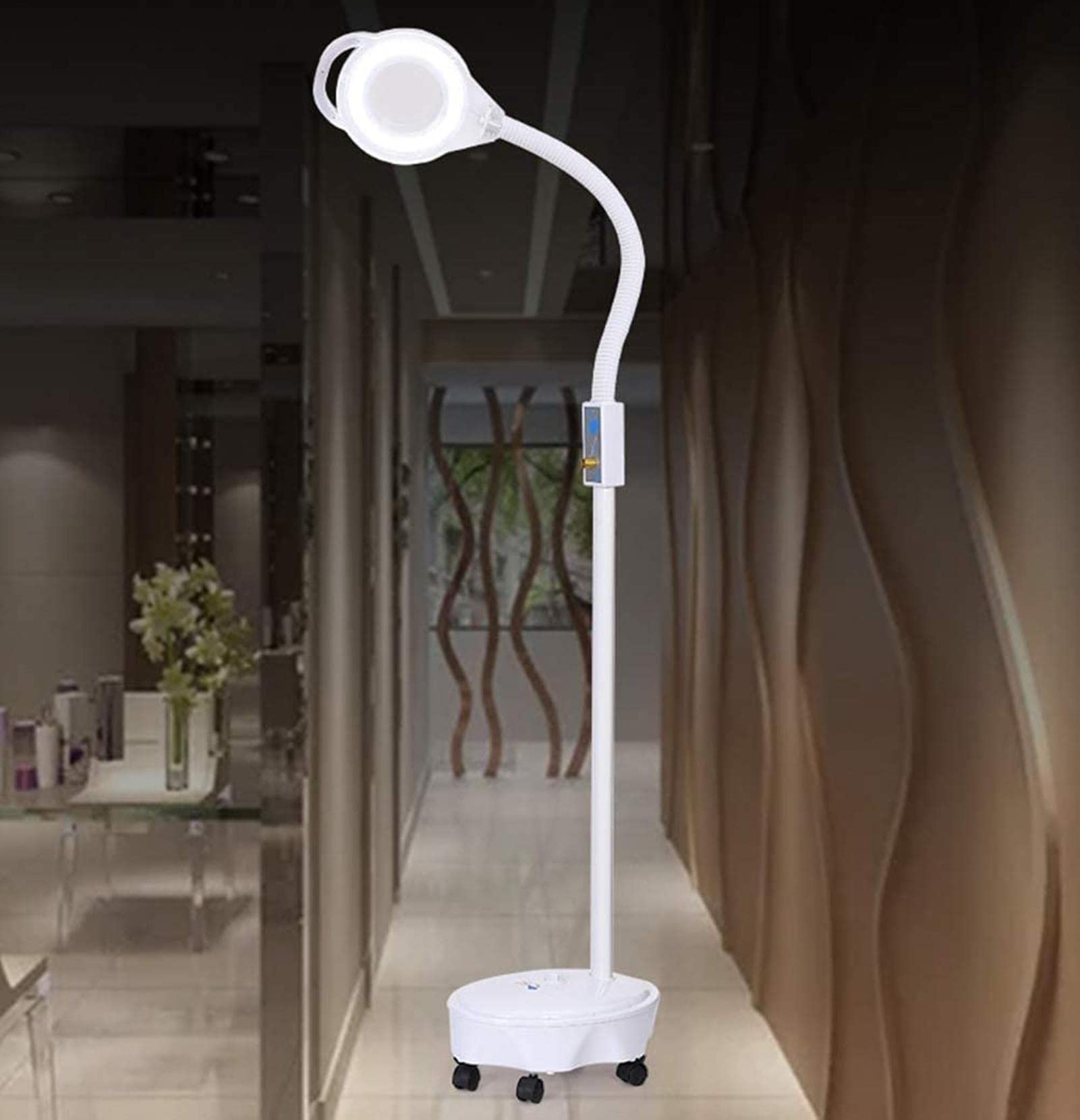 Aioneer Magnifier Magnifying Magnifier Lamp 360° Rotatable Floor Standing Magnifying Lamp With 8X Magnifying Glass Light