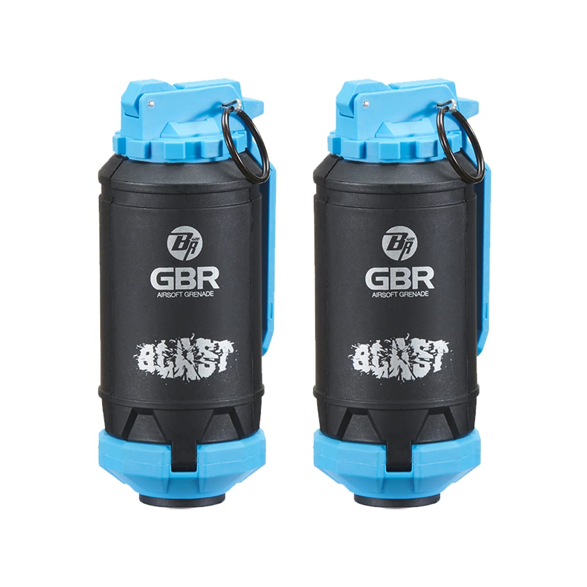 Lancer Tactical - GBR Outdoor 130 Round Spring Powered ABS BB Impact Shower for Airsoft, Pack of 2