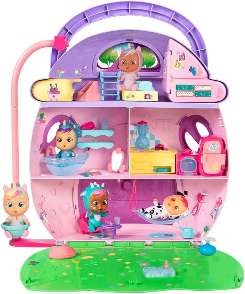 Cry Babies Magic Tears 904026 Dreamy Sesli, Işıklı, Hareketli Oyuncak Mega Ev, 55cm