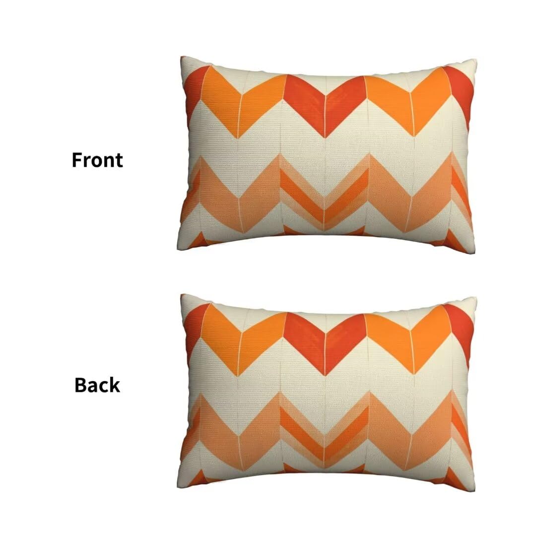 Kissenbezug 70x90, Orange Kissen 2er Set Weich Kissenbezüge, Sofakissen Kissenhülle Mit Verstecktem Reißverschluss Zierkissenbezüge, Nordischer Stil Kissenbezug für Couch Aesthetic Kissen Deko Pr-465