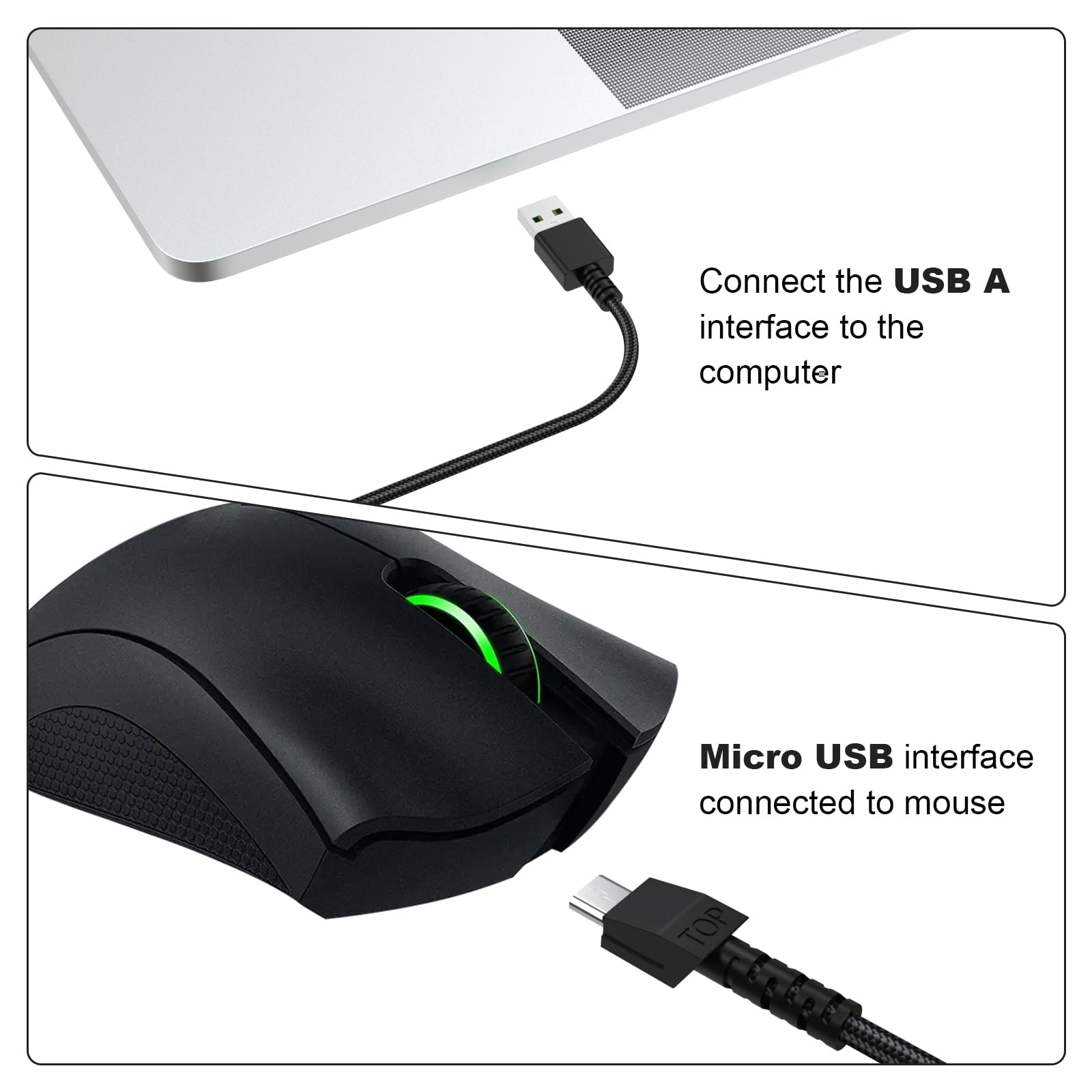 Amazon.com: Replacement Wireles Mouse Charging Cable Micro USB