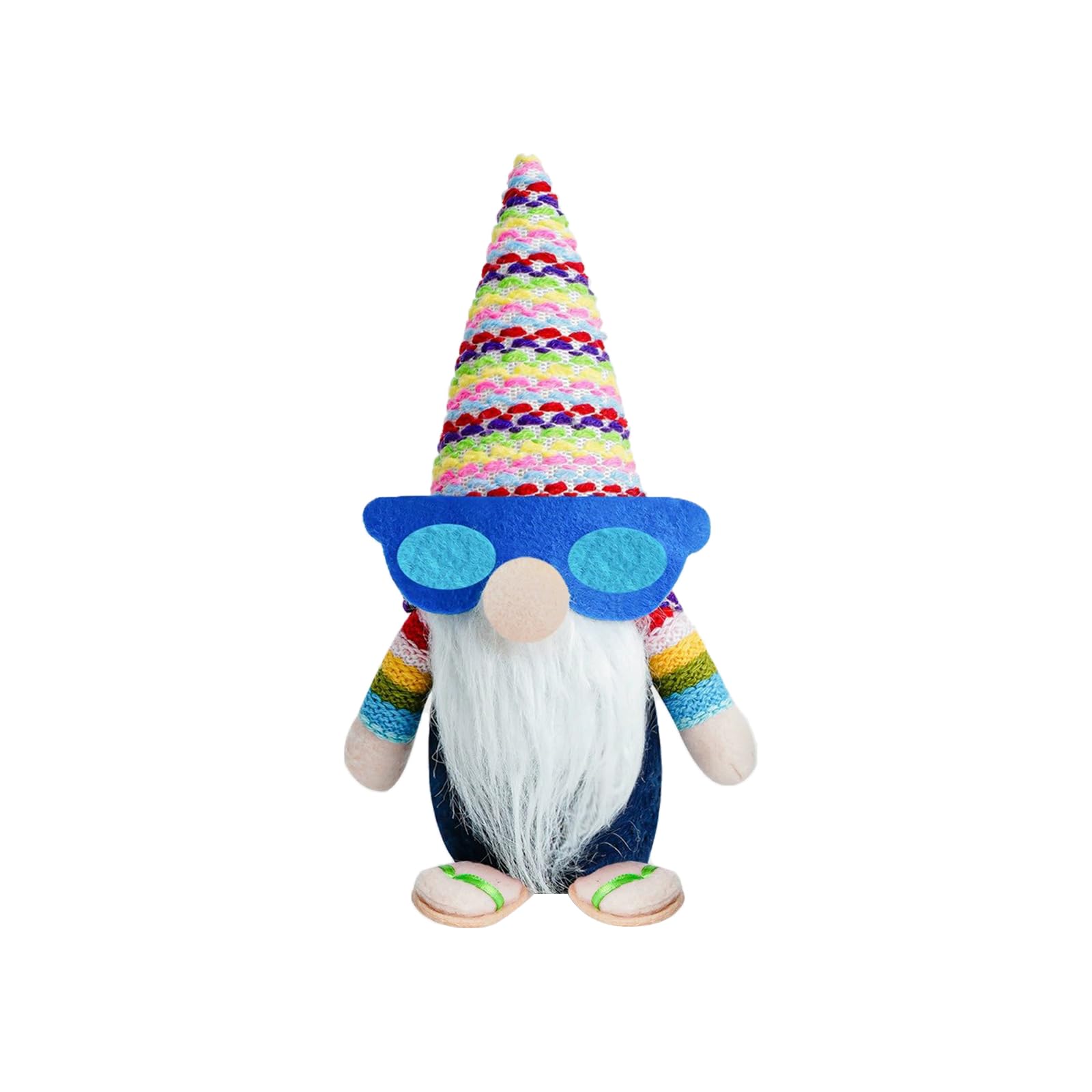 Nucelit Sunglasses Wearing Faceless Doll Small Dwarf Decors for Festival Party Bookshelf Dining Table Sitting Doll Figurine Creative Design