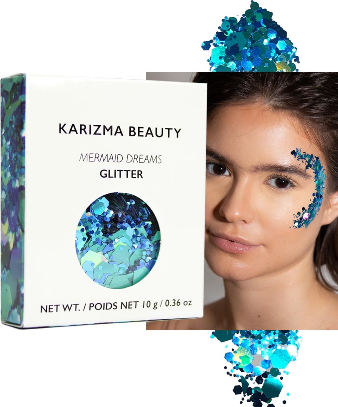 KARIZMA Mermaid Dreams Chunky Glitter ✮ COSMETIC GLITTER ✮ Festival Beauty Makeup Face Body Hair Nails