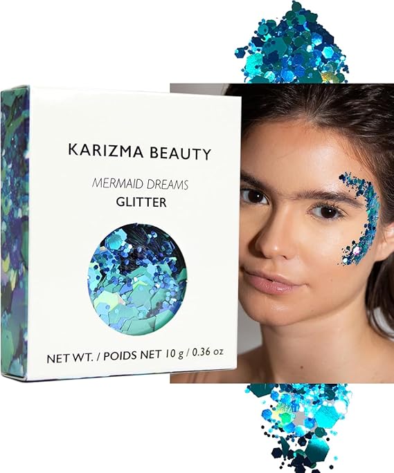 KARIZMA Mermaid Dreams Glitter. 10g Chunky Face Glitter