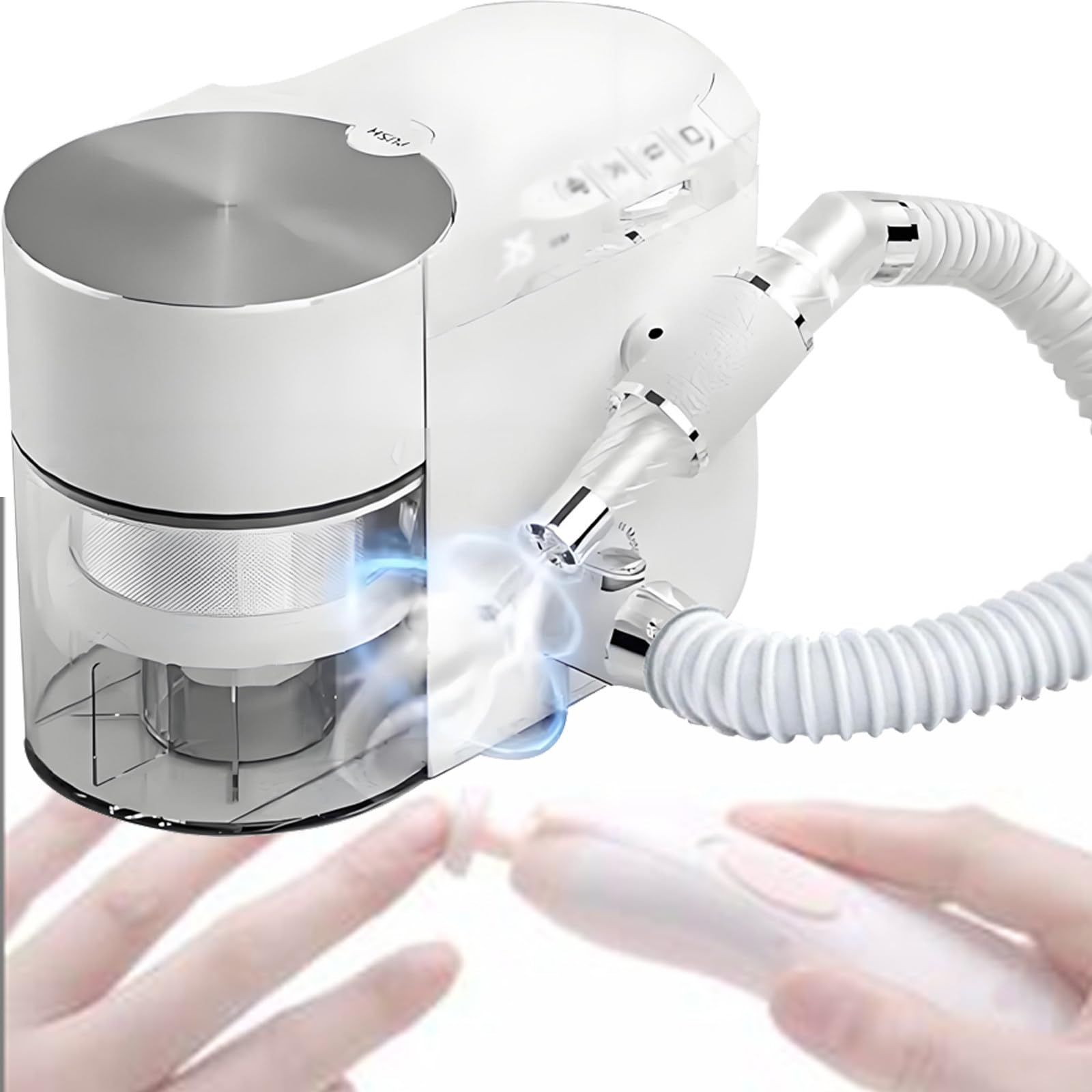 Trapano per Unghie e aspiratore di Polvere 2 in 1 - Set Professionale per lucidatura Unghie Elettrico, Trapano per Unghie Portatile con velocità di lucidatura Regolabile