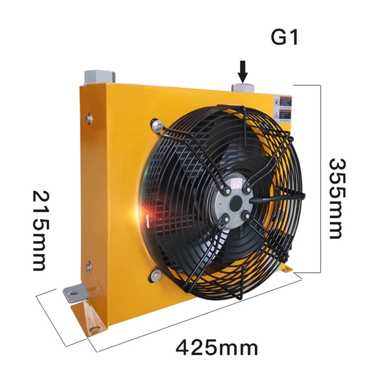 AH1417T-CA Enfriador de aceite hidráulico de flujo de 150L/min, estación hidráulica, intercambiador de calor, ventilador, radiador Operación estable