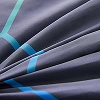 Vista 6 de NTBED Juego de edredón de consola de videojuegos para niños y niñas, juegos de ropa de cama de microfibra ligera con diseño geométrico de Multicolor