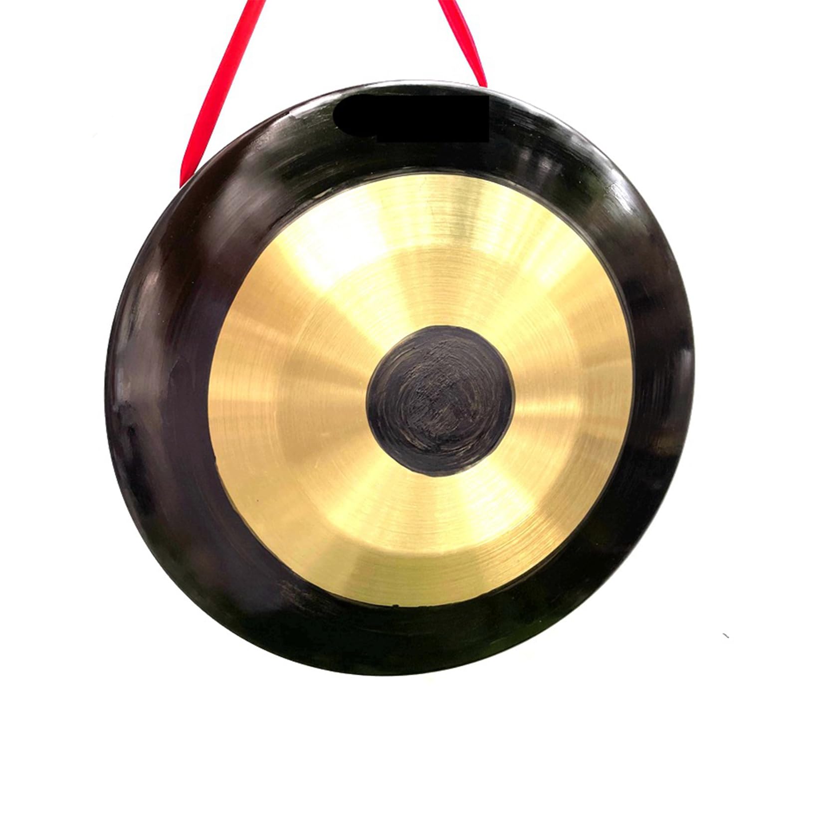 Gong - Instrumento tradicional chino de latón Gong, Feng Shui, latón, cobre, negro, oro, varios tamaños, paquete de 3 (30 cm)