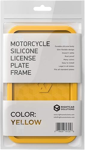 Miniatura 10 de Marcos de silicona para placa de motocicleta  El marco original de silicona de grado premium para placa de bicicleta  A prueba de óxido, a prueba de