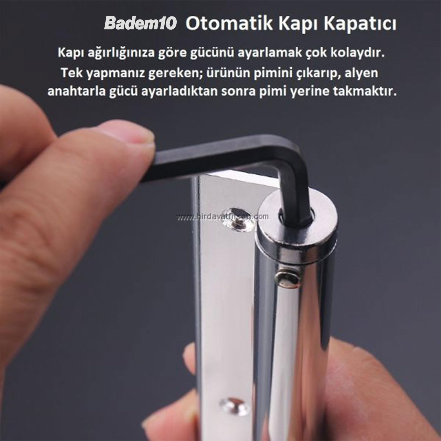 Kapı İtme Yayı 162 MM Yüksek Dayanım Sessiz Çalışan Kapanış Destekli Profesyonel Kapı Mekanizması