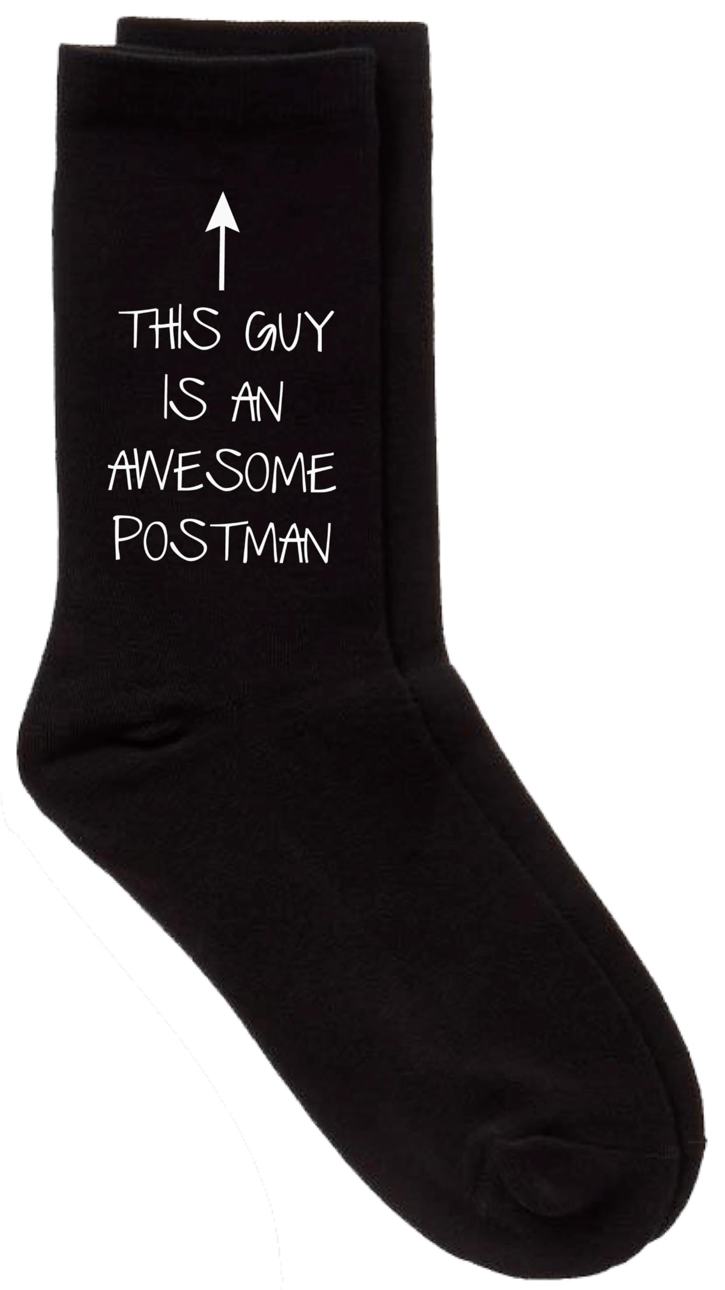 60 Second Makeover Limited This Guy Is An Awesome Postman Mens Black Socks (One Size)
