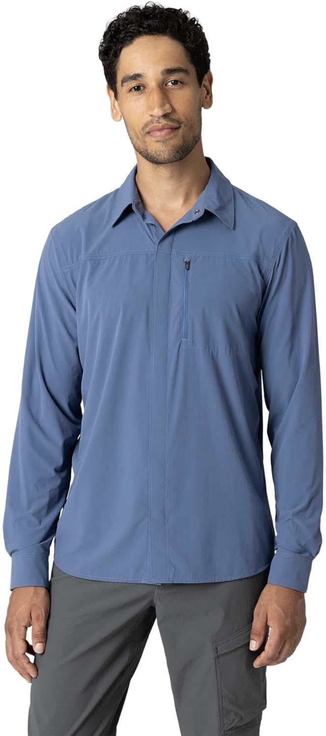 Outdoor Research Men's Astroman Long Sleeve Sun Shirt | Lightweight UPF 30+ Snap Button Hiking Top, Breathable & Stretchy