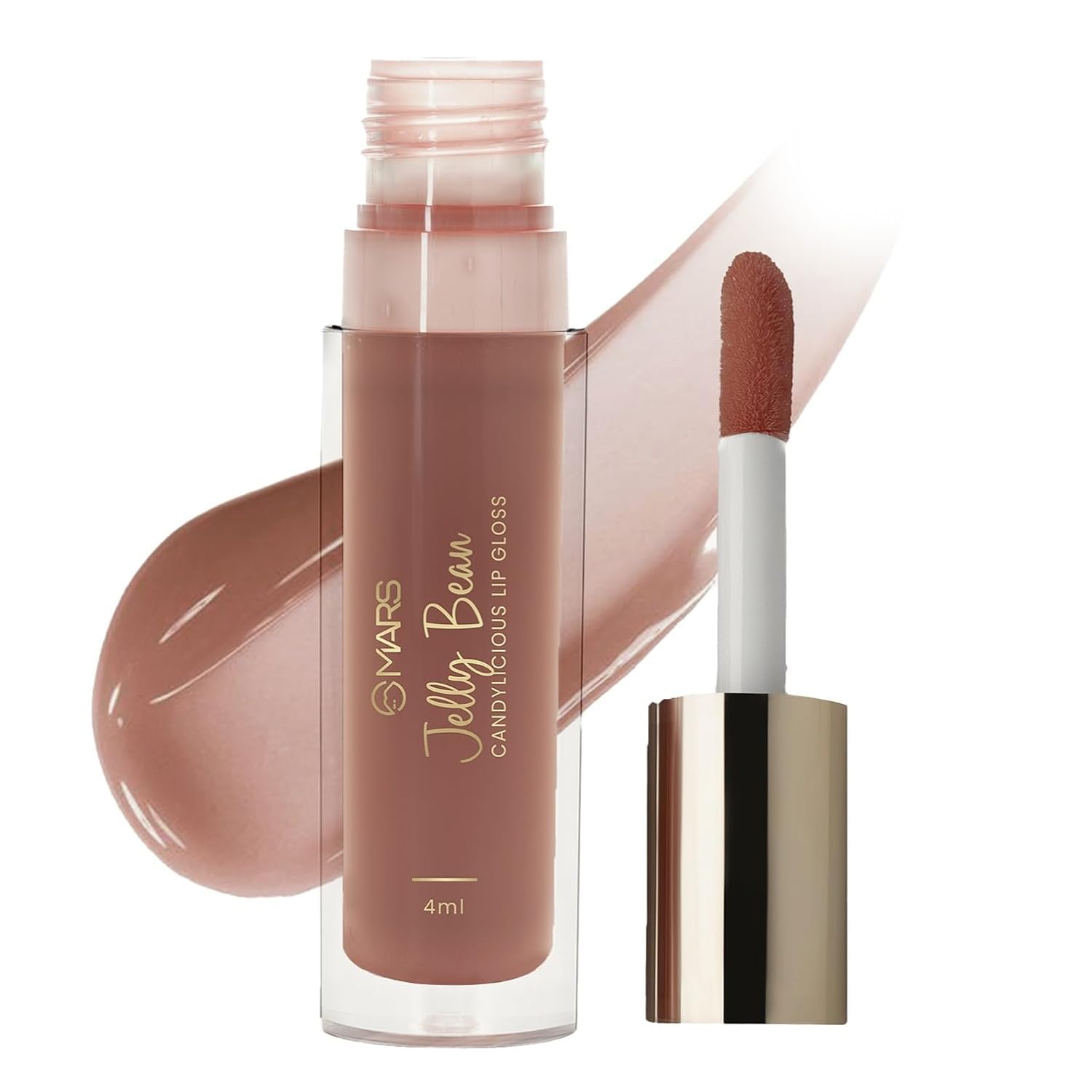 Candylicious Sheer Lip Gloss for Women, Hydrating & High Shine, Lightweight, Non-Sticky, Enriched with Vitamin-E, Hyaluronic Acid & Avocado Ester, 4.0ml (05-JELLY BEAN)-image-37