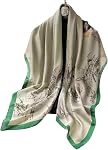 XL 43 Inch Extra Large Square Scarf Fashion Scarves Silk Feeling Hair Scarf Wrapping Scarfs Night Sleeping Headscarf