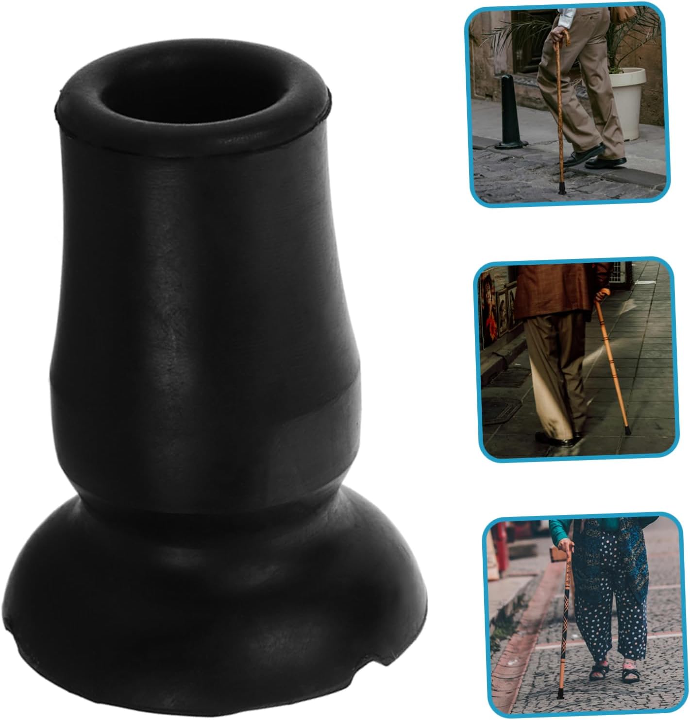 20pcs -Skid Tips for Trekking Poles and Walking Sticks Crutch Foot Covers Wear-Resistant Cane Accessories for Outdoor Hiking and Support