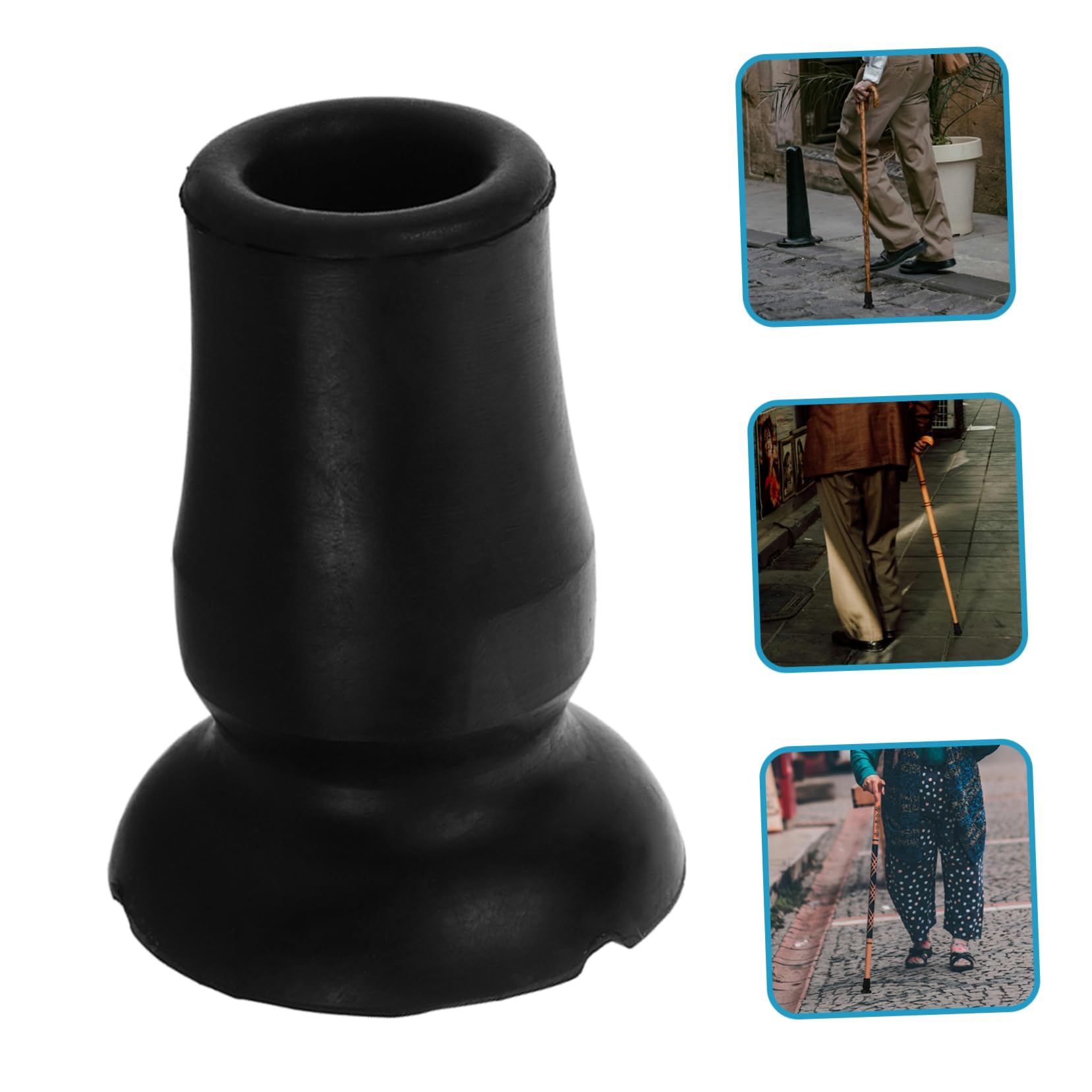 Healvian 20pezzi Puntali Di Ricambio Antiscivolo Per Bastoni Da Trekking e Deambulatori Accessori Resistente e Facili Da Installare Perfetti Per Attività All Aperto e Escursioni