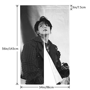 BTS  ジョングク　ドアカーテン Amazon｜Jungkook ジョングク (6) のれん 多機能 遮光 防寒 暖簾