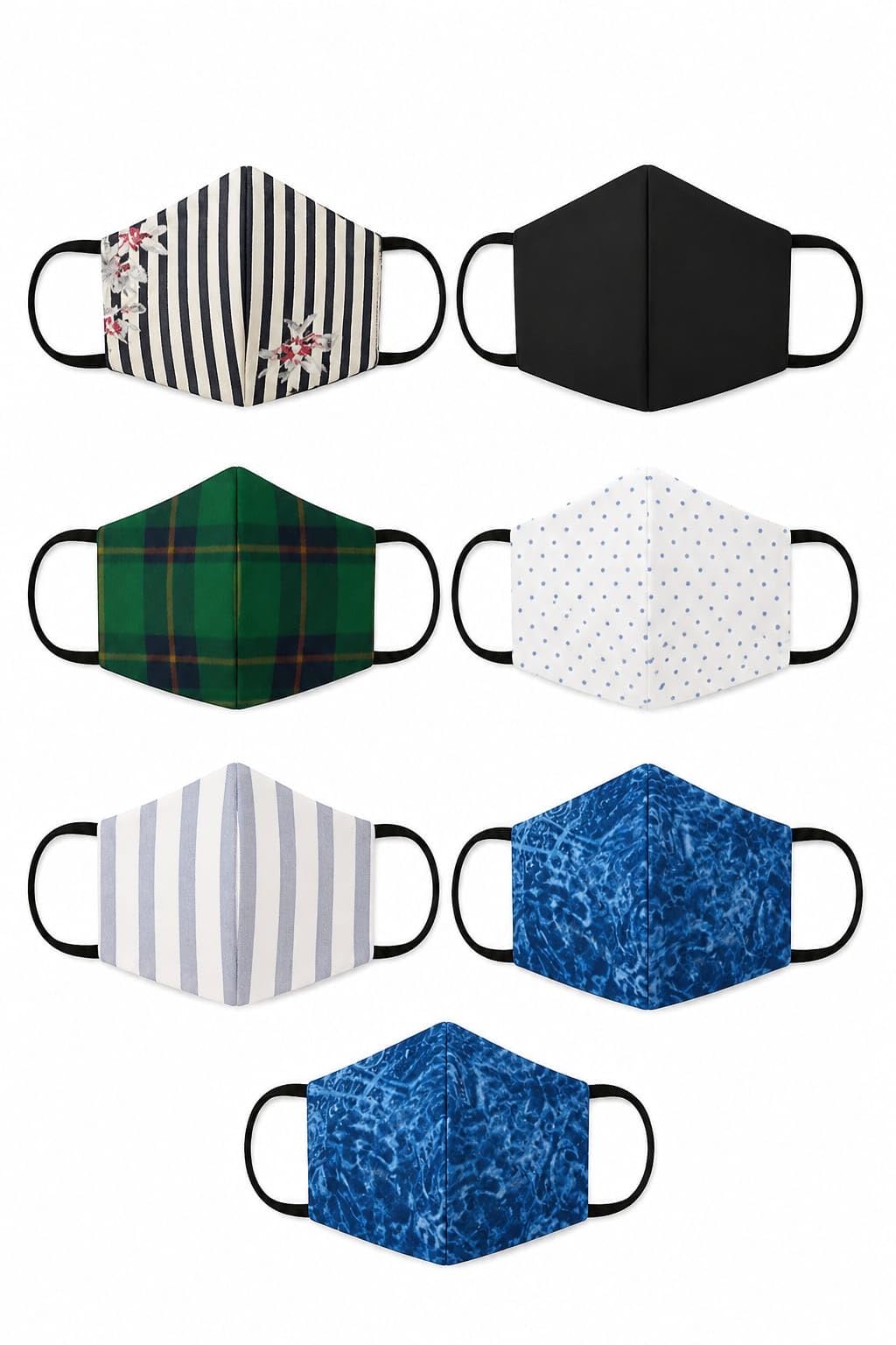 Amazon Brand Super Soft cotton face mask for male/female/unisex | Washable and reusable mask (PACK OF 7 MASK)-image-48