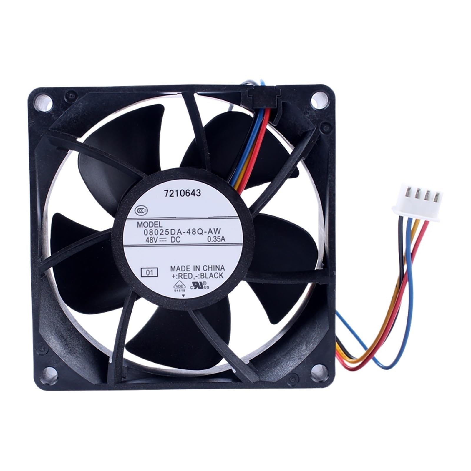 LZIKKGKI 08025DA-48Q-AW 48V 0.35A 8025 Cooling Fan