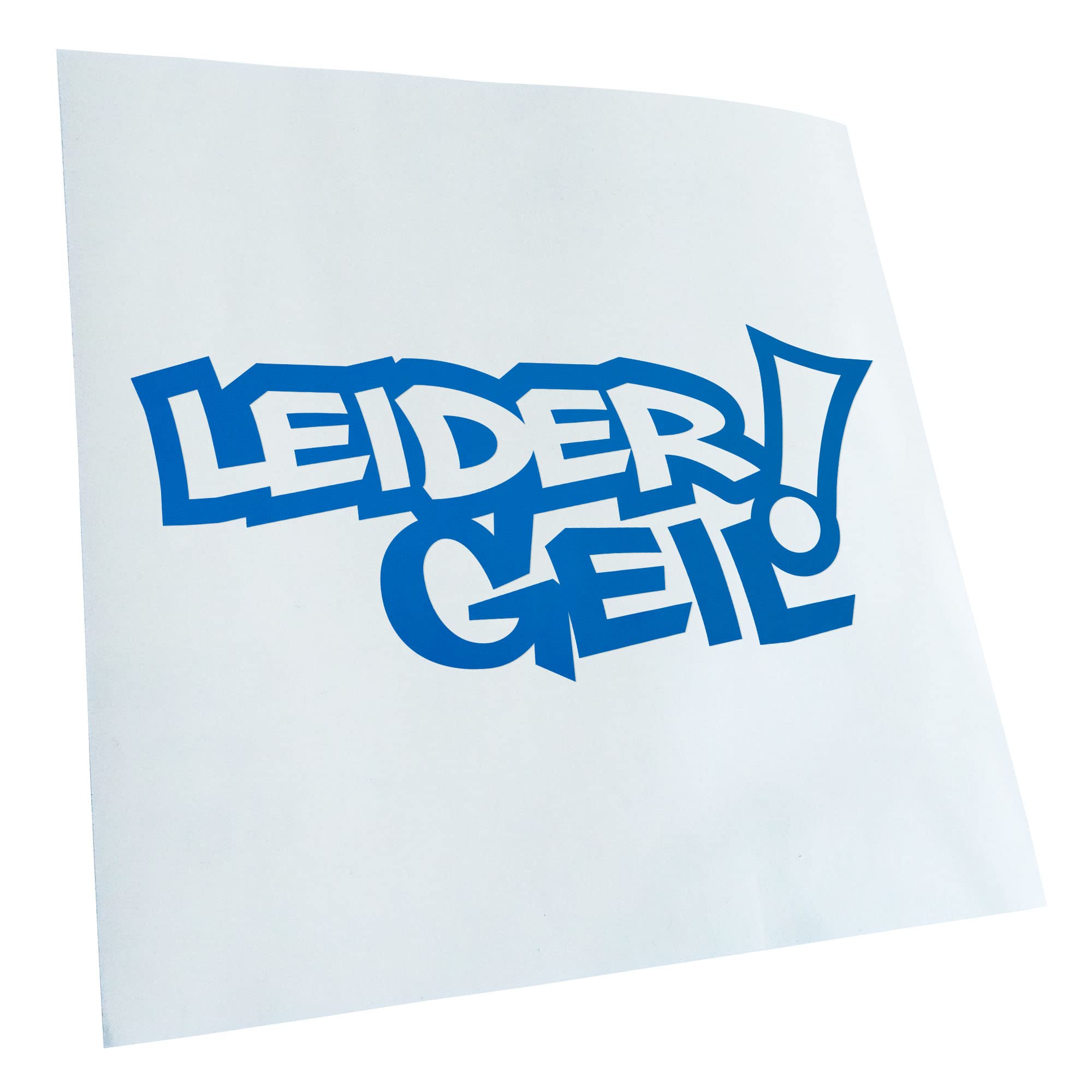 Racing Die Cut JM Decal Sticker 20 x 9 cm with German Text Leider geil [Unfortunately cool]