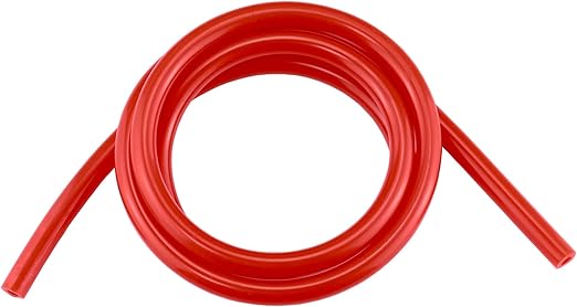 Ucreative 5FT ID 1/4" (6mm) High Temperature Silicone Vacuum Tubing Hose 130PSI Max Pressure Red