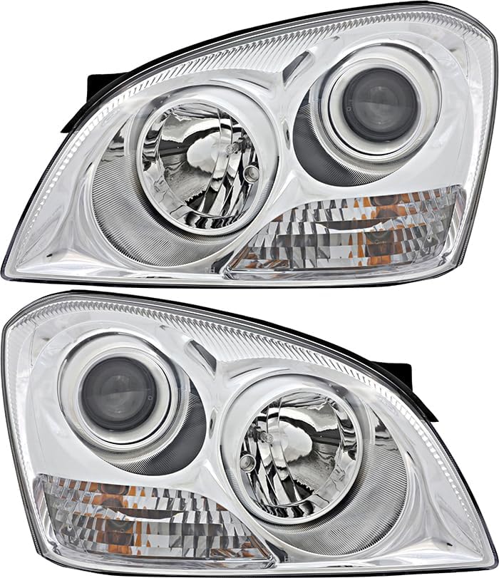 For Kia Optima Headlights Lamps Set 2006 2007 Halogen Driver and Passenger Side
