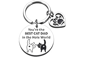 Cat Dad Keychain: Perfect Present for Amazing Cat Dads