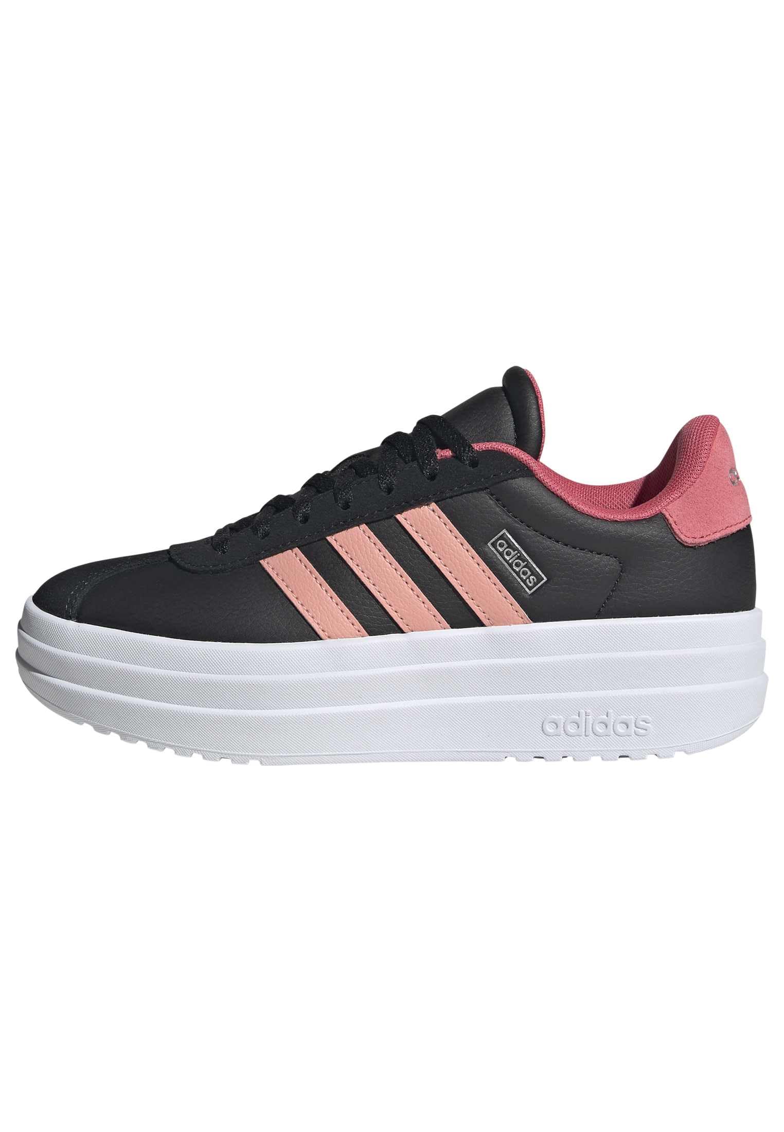 adidas Unisex - Bambini e Ragazzi VL Court Bold Junior Shoes, Core Black/Semi Frozen Turbo/Pure Turbo, 38 2/3 EU