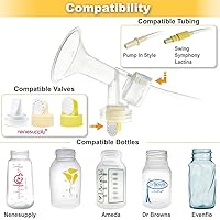 Vista 5 de Kit de bomba de leche. Válvulas y membranas para la bomba Medela, como las bombas de Lactina, Symphony y Swing