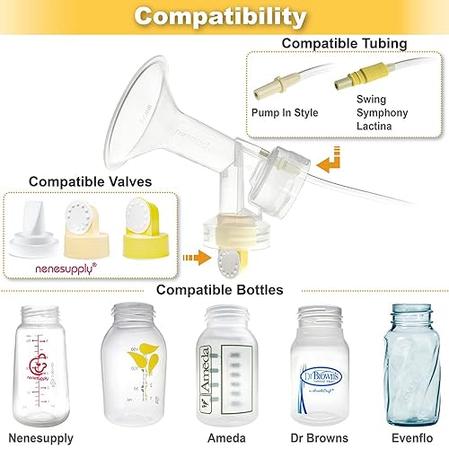 Miniatura 5 de Kit de bomba de leche Válvulas y membranas para la bomba Medela como las bombas de Lactina Symphony y Swing