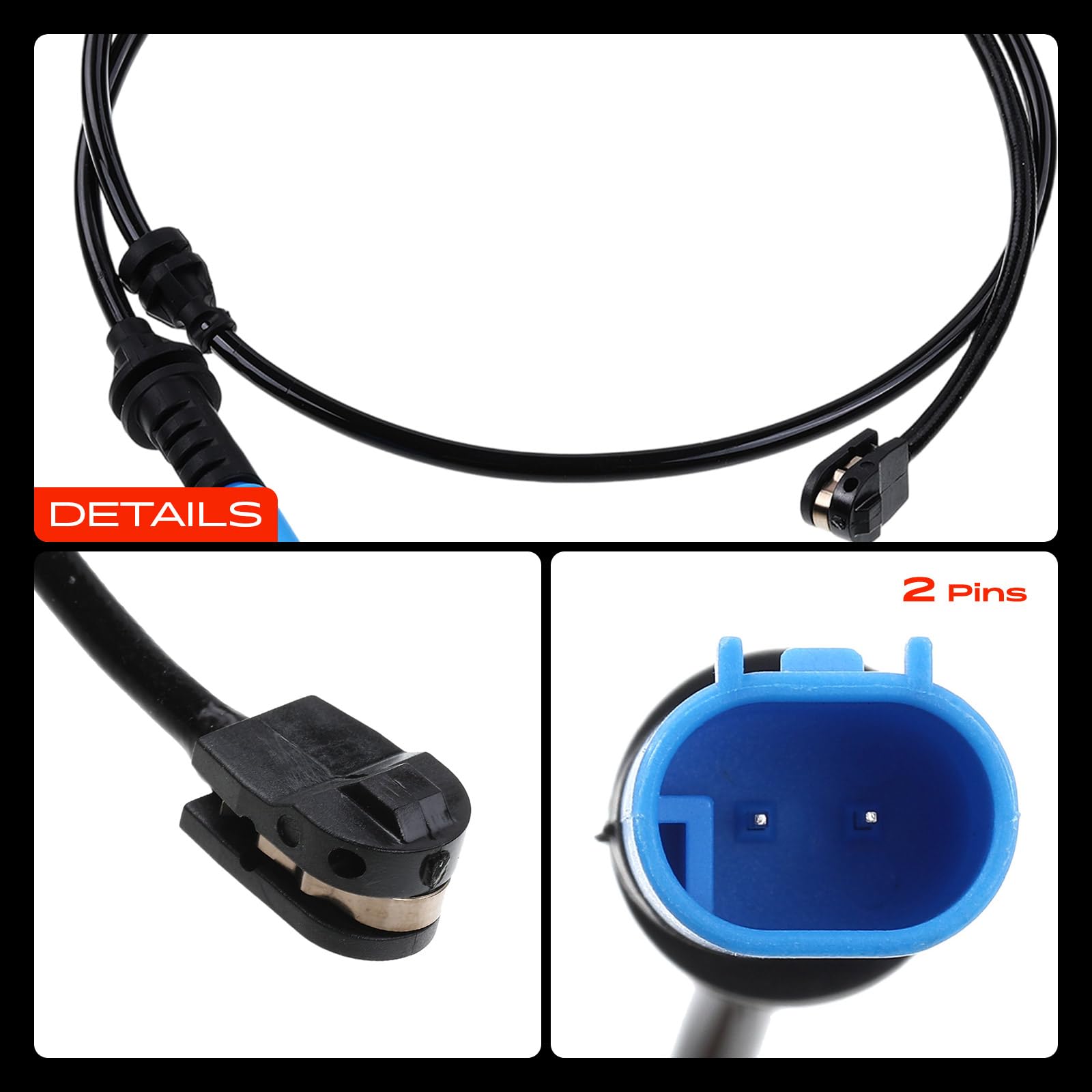 Frankberg Indicatore di usura Usura delle pastiglie dei freni Compatibile con X3 F97 G01 G08 X4 F98 G02 IX3 G08 X3 F97 G01 X3 Van G01 Replace# 34356870351