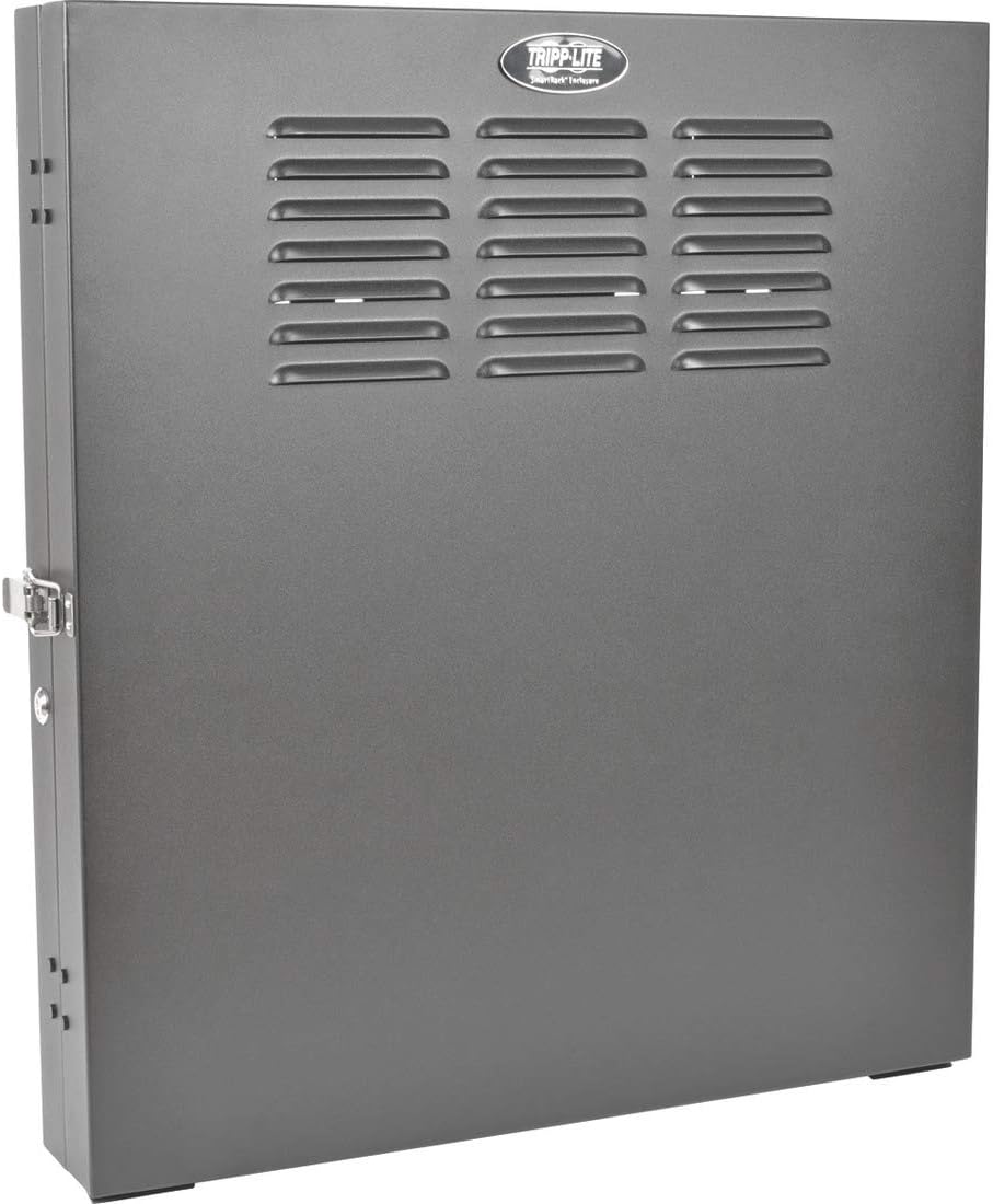 Tripp Lite 4U Vertical Wall Mount Rack Enclosure Cabinet, Low Profile, Switch-Depth, 20" Deep, Black (SRWF4U)