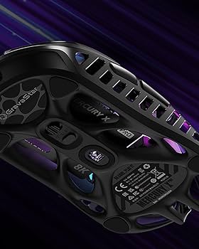 未開封)GravaStar MERCURY X ワイヤレスゲーミングマウス Mercury X 超軽量49g ワイヤレスゲーミングマウス 32000DPI RGB