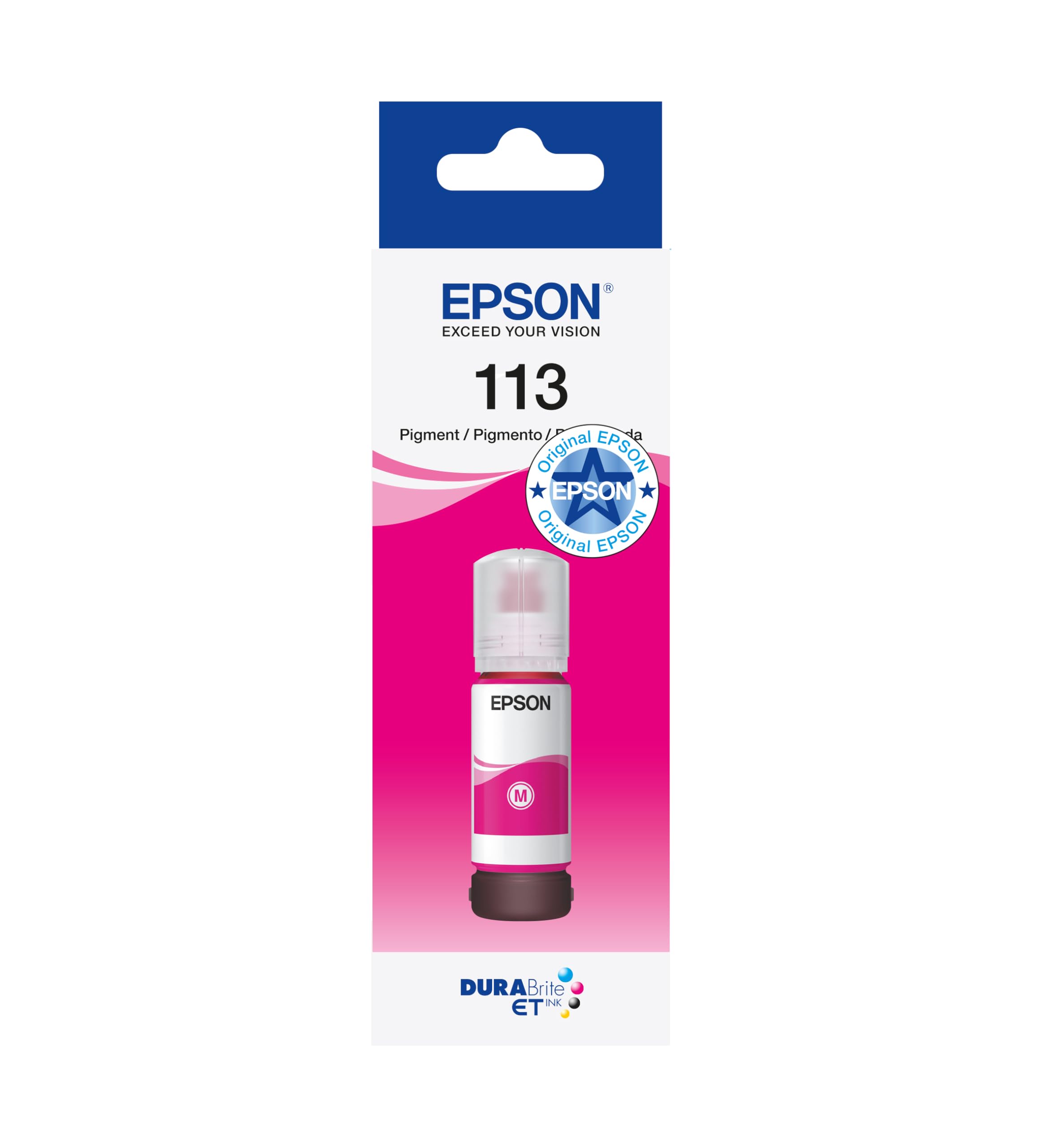 Epson EcoTank 113 Original Tintenflasche, Magenta, Pigmenttinte