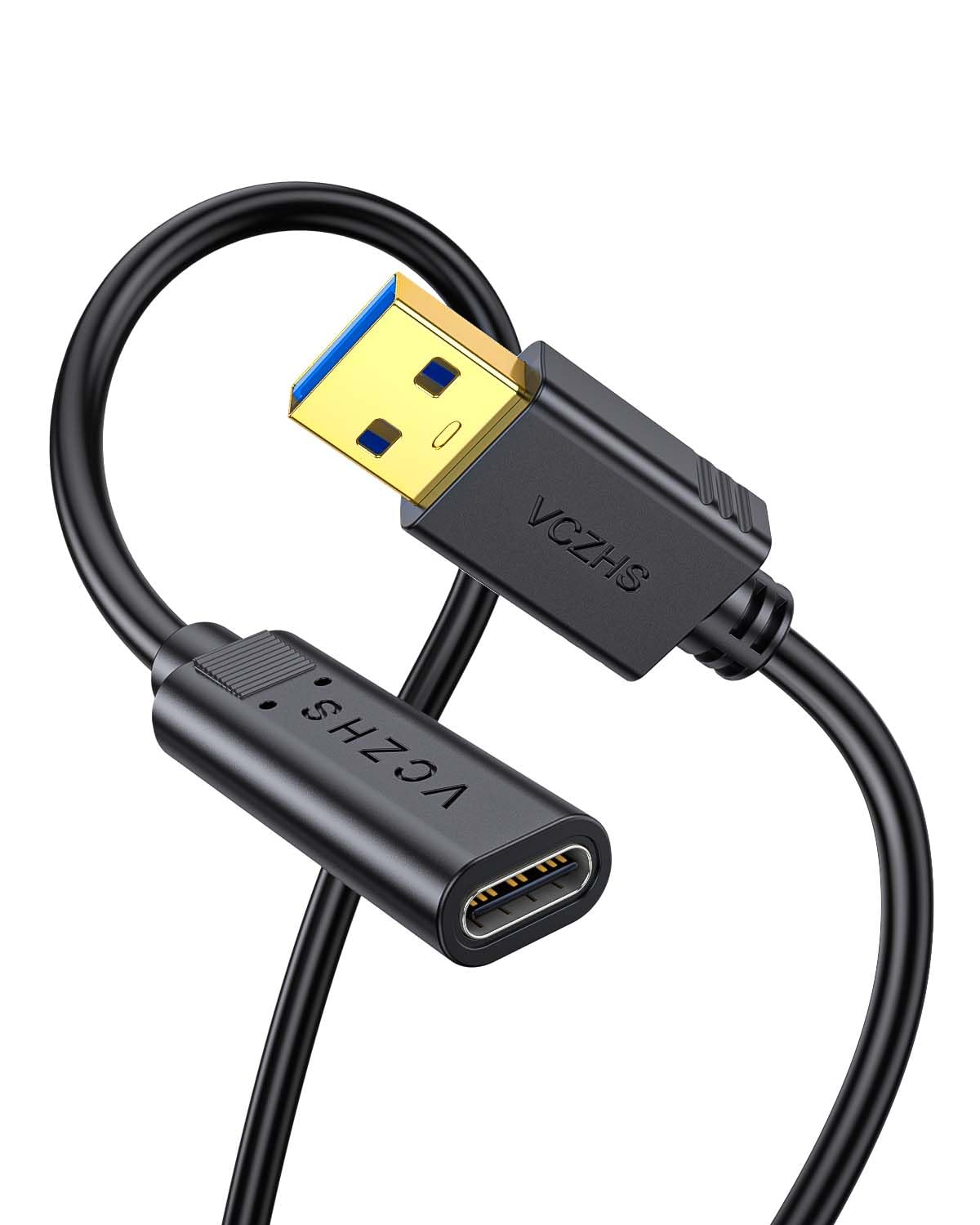 USB C Female to USB Male Adapter Cable 3ft, USB3.1 Gen 2 USB Male to USBC-C Female Adapter Type C to USB A Charger Converter Perfect Connection Between USB C to USB