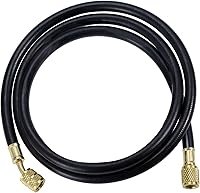 Gohantee R410A Charging Hose 59 Inch 800 PSI HVAC Refrigerant Hose for R22 R134A R12 R502 - 1/4 SAE Flare Brass Connectors