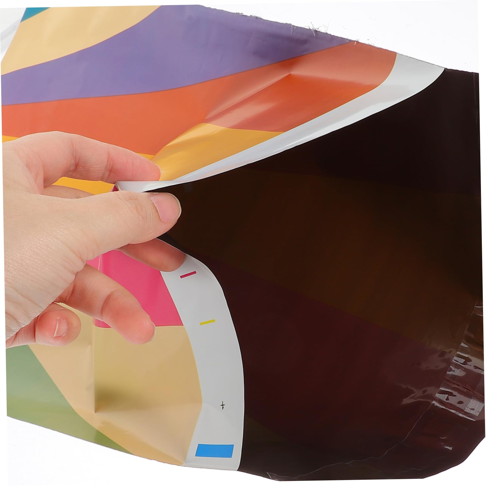 100 PE Versandtaschen Regenbogen Dankeschön Beutel