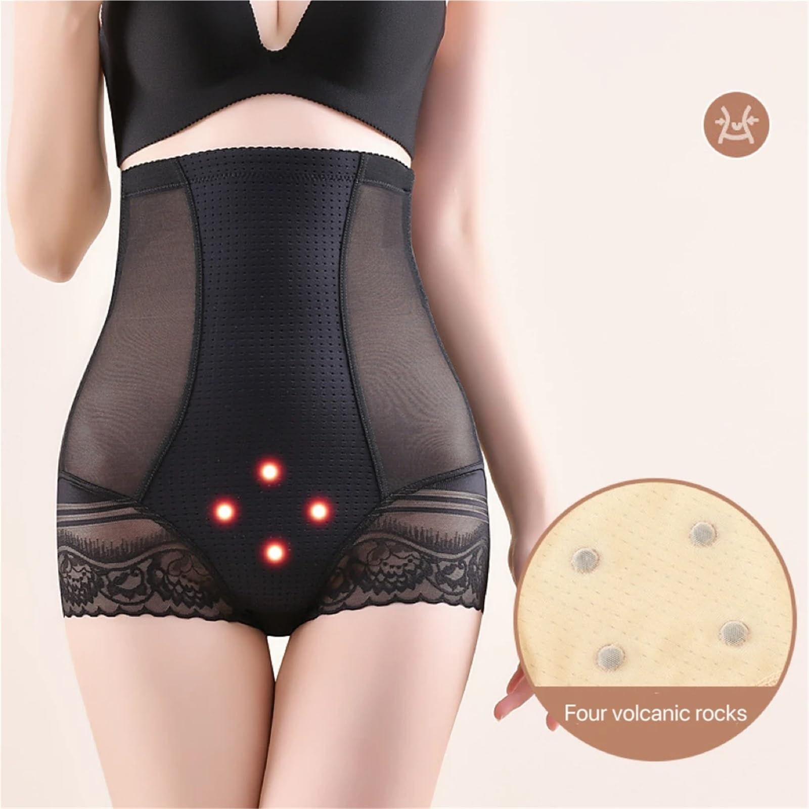 Guaina Contenitiva Donna 2 Pezzi di Slip Modellanti Senza Cuciture for la Pancia, a Vita Alta, for Sollevare l'addome e i Fianchi, Mutandine Sottili e snellenti, Intimo Modellante da Donna