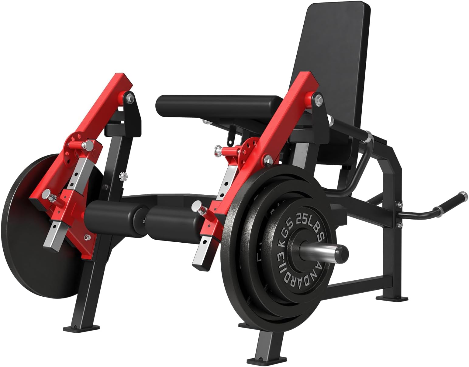 Leg Extension and Curl Machine, 700LB Plate Loaded Exercise Bench for Home Gym, Lying/Standing Single Extension