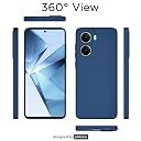 Pikkme Back Cover for Vivo V29e 5G | Camera Protection Shockproof Soft Matte Silicone Back Case (Blue) gallery image