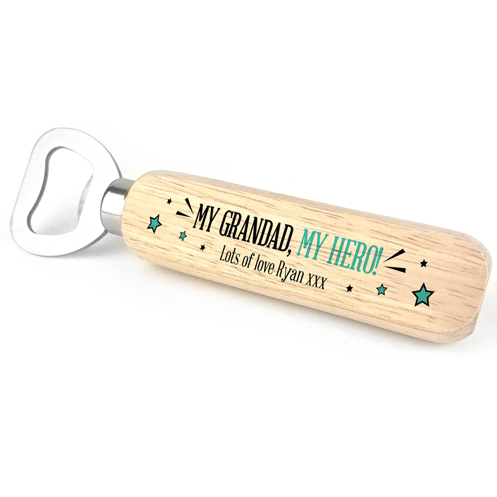 Red Ocean Personalised Bottle Opener Gift for Grandad Novelty Birthday Father Day Gift for Grandad