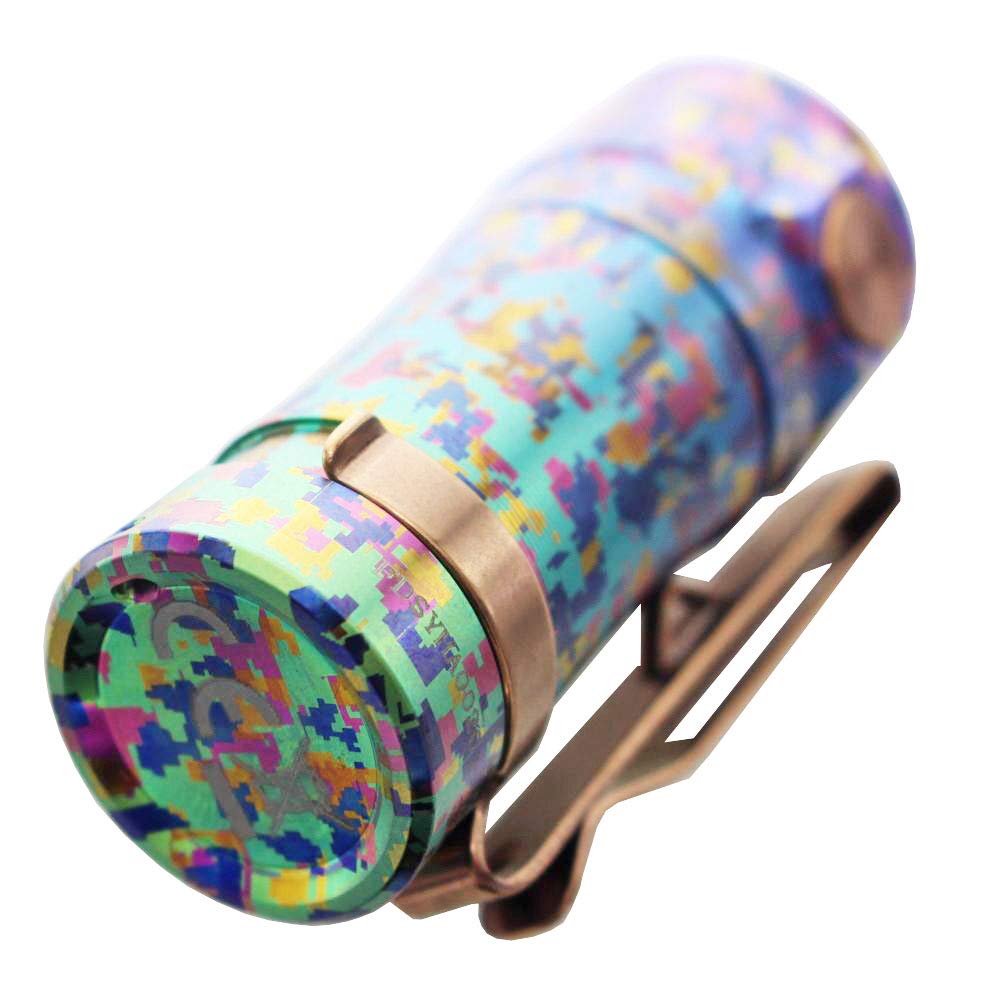 fenix e16ti titanium edc flashlight Fenix E16 Ti LED Keychain Light 650 Lumen Galaxy Blue