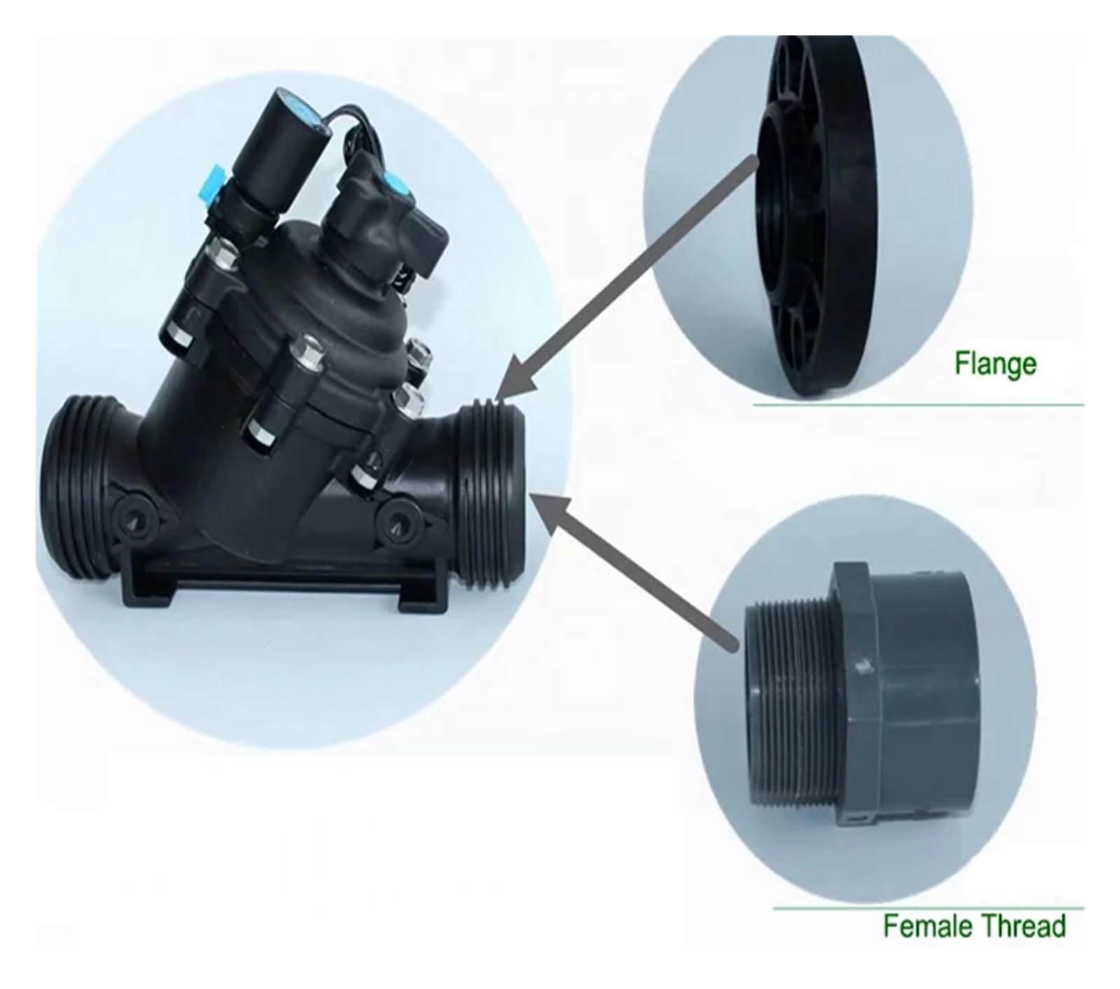DN50 rolniczy system nawadniania, hydrauliczny, 220 V, 24, 12, zraszacz trawnika, nawadnianie ogrodu, szklarnia, zawór elektromagnetyczny 2 cale (110 VAC)