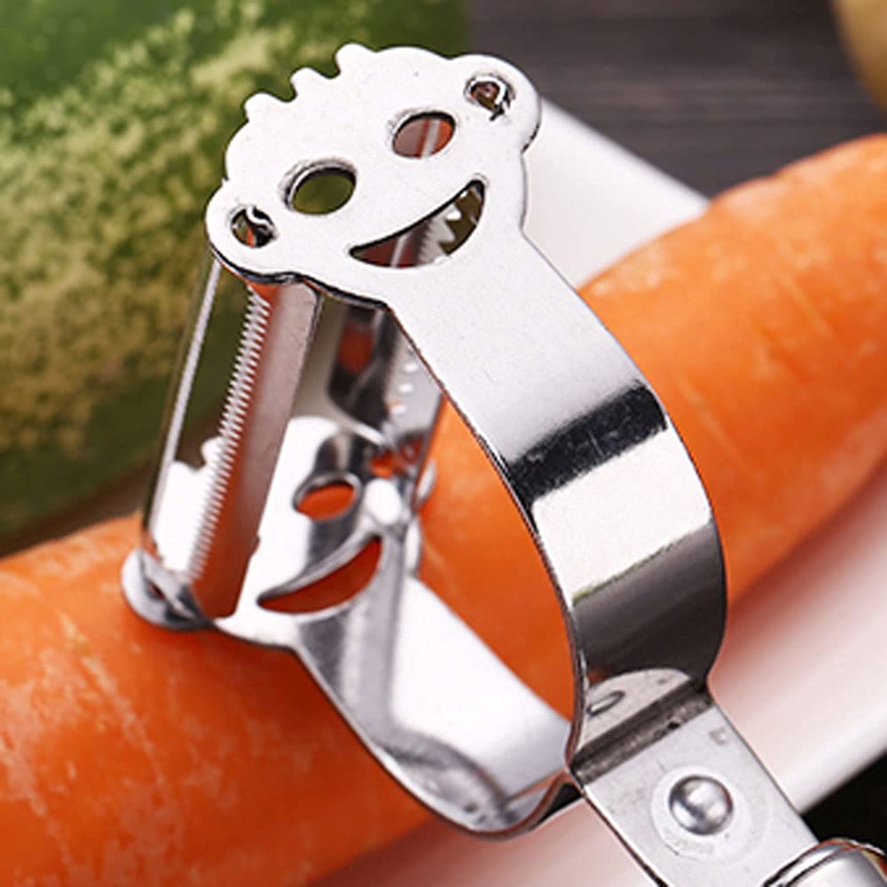 Pelapatate Con Contenitore - Sbucciatore Multifunzionale In Acciaio Inox, Lama Affilata, Impugnatura Ergonomica, 20 Cm